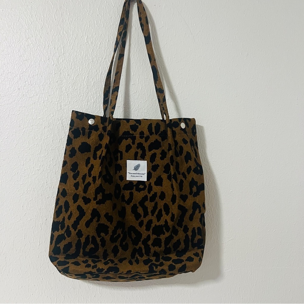 Corduroy Tote Bag Women,Shoulder Handbags,Travel Bag “You Need This One” NWOT - Picture 2 of 8